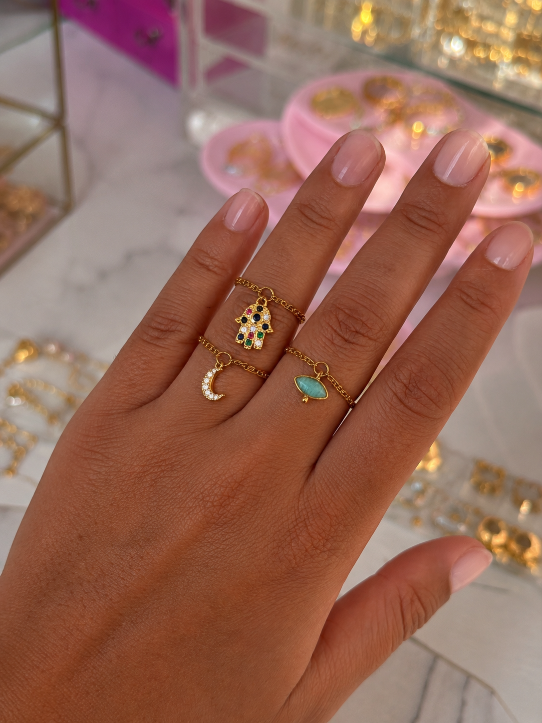 Bague chaîne Louna 🌙
