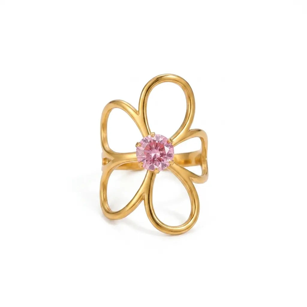 Bague Lilia « fais éclore ta lumière »