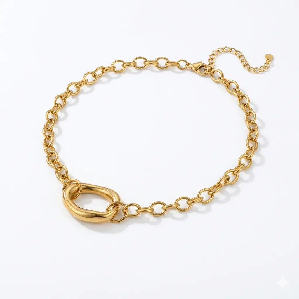 Collier Ezra doré