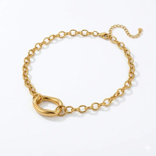 Collier Ezra doré