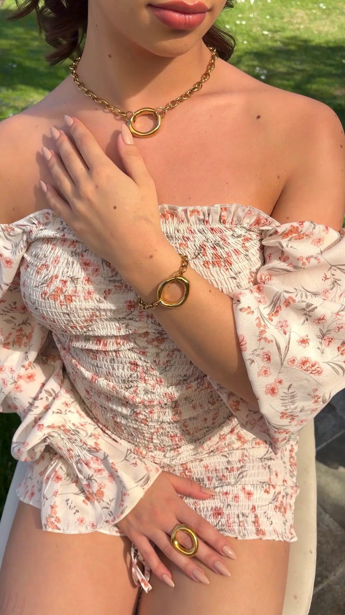 Collier Ezra doré