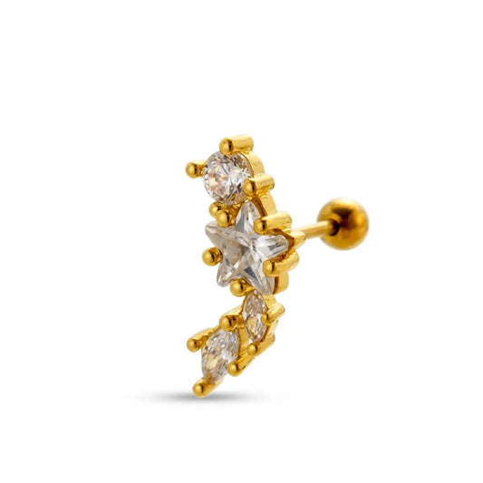 💎 Piercing Céleste argent« capte la lumière » ✨