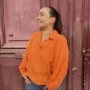 Blouse Dalia Orange Shiralaura.fr Vente De Vetements Pour Femmes Du 38 Au 52 A Paris 2.webp