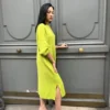 Robe Carmal Verte Shiralaura.fr Vente De Vetements Grandes Tailles Du 38 Au 52 Paris.webp