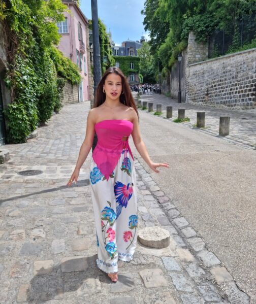 PANTALON TROPICAL EN SOIE ET VISCOSE-shiralaura.fr vente de vêtements femmes en ligne , bijoux et accessoires , Paris